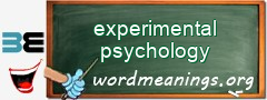 WordMeaning blackboard for experimental psychology
